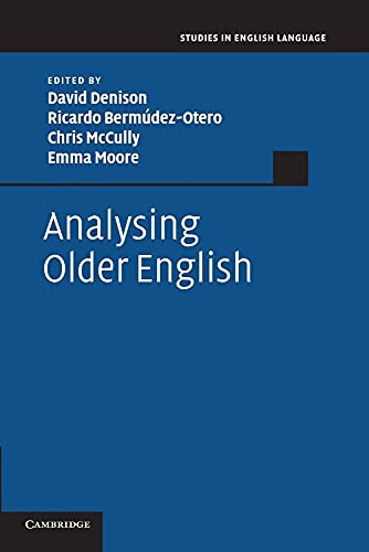 Stock image for Analysing Older English (Studies in English Language) for sale by Lucky's Textbooks