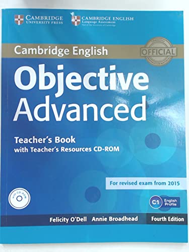 Stock image for Objective Advanced Teacher's Book with Teacher's Resources Cd-rom for sale by Hamelyn