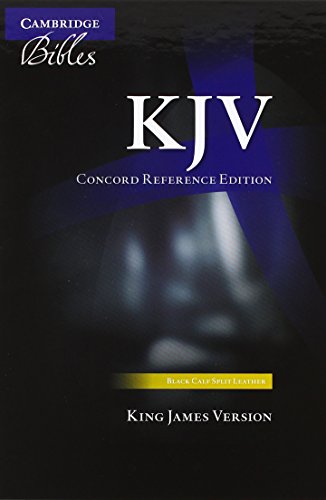 Stock image for KJV Concord Reference Bible, black calfsplit leather [Leather Bound] Not Available for sale by Brook Bookstore