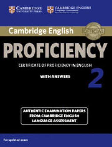 9781107686939: Cambridge English Proficiency 2 Student's Book with Answers (CPE Practice Tests)(Audio CDs, Student's Book with and without answers not included): ... from Cambridge English Language Assessment