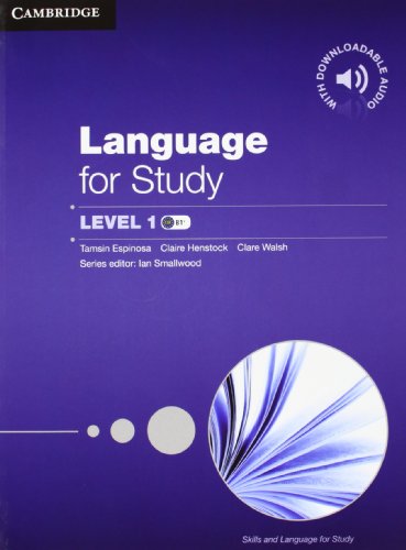Beispielbild fr Language for Study Level 1 Student's Book with Downloadable Audio (Skills and Language for Study) zum Verkauf von THE SAINT BOOKSTORE