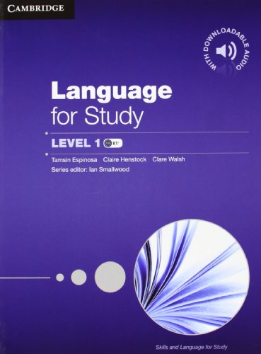 Imagen de archivo de Language for Study Level 1 Student's Book with Downloadable Audio (Skills and Language for Study) a la venta por THE SAINT BOOKSTORE