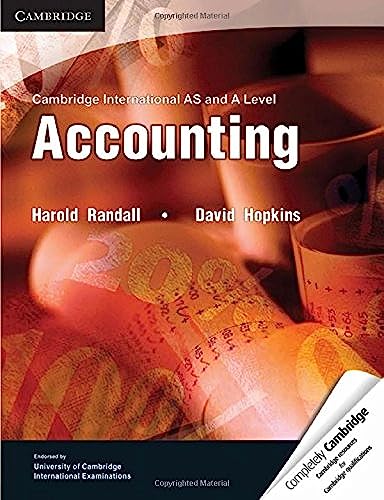 9781107690622: Cambridge International AS and A Level Accounting Textbook (Cambridge International Examinations)