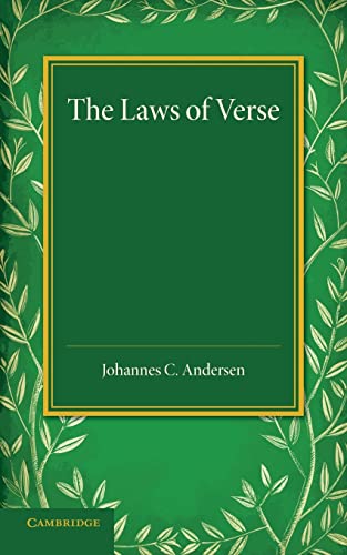 9781107690974: The Laws of Verse