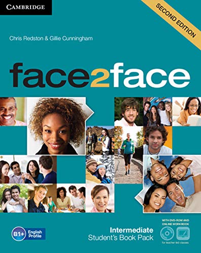 Imagen de archivo de face2face Intermediate Student's Book with DVD-ROM and Online Workbook Pack a la venta por WorldofBooks