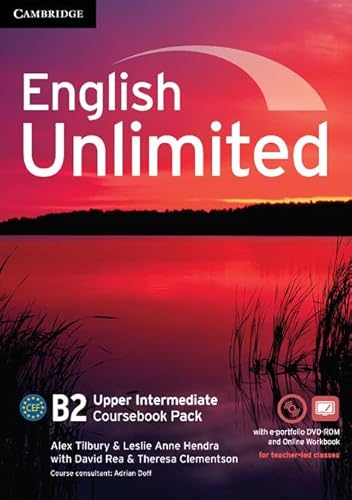 Imagen de archivo de English Unlimited Upper Intermediate Coursebook with e-Portfolio and Online Workbook Pack a la venta por AwesomeBooks