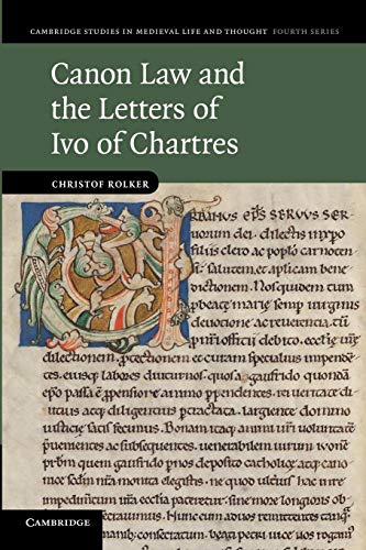 9781107692022: Canon Law and the Letters of Ivo of Chartres