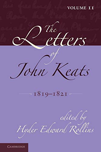 9781107692046: The Letters of John Keats: Volume 2, 1819-1821 Paperback: 1814–1821