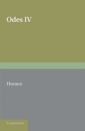Stock image for Horace Odes Iv: With Introduction And Notes: 4 for sale by Chiron Media