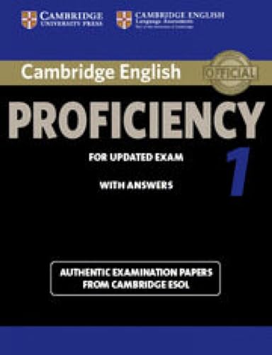 CAMBRIDGE ENGLISH PROFICIENCY 1 FOR UPDATED EXAMS STUDENT BOOK WITH ANSWERS