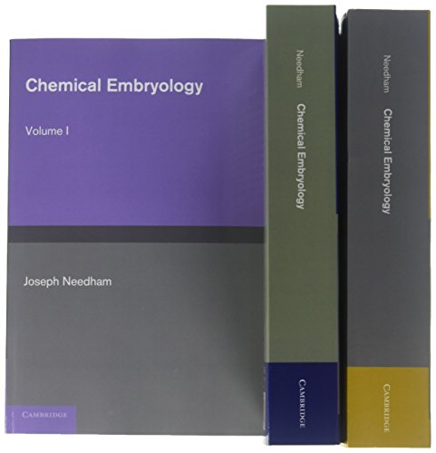 Chemical Embryology 3 Volume Set (9781107695757) by Needham, Joseph