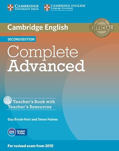 Imagen de archivo de Complete Advanced Teacher's Book with Teacher's Resources CD-ROM. a la venta por medimops