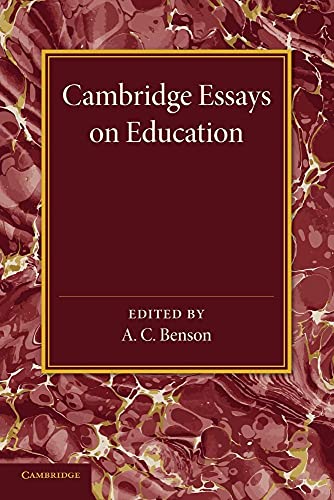 Beispielbild fr Cambridge Essays in Education zum Verkauf von AwesomeBooks