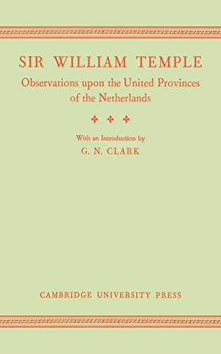 Stock image for Observations Upon the United Provinces of the Netherlands for sale by Chiron Media