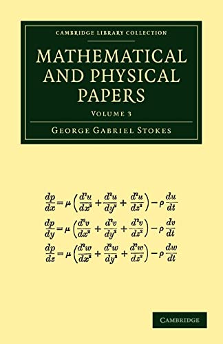 9781108002646: Mathematical and Physical Papers: Volume 3 (Cambridge Library Collection - Mathematics)