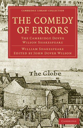 Imagen de archivo de The Comedy of Errors: The Cambridge Dover Wilson Shakespeare a la venta por Revaluation Books