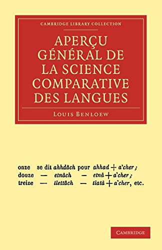 Stock image for Aperu Gnral De La Science Comparative Des Langues for sale by Literary Cat Books