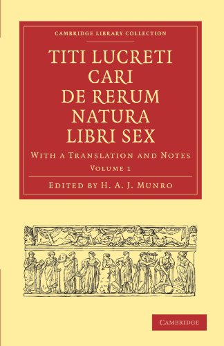 Beispielbild fr Titi Lucreti Cari de Rerum Natura Libri Sex: With a Translation and Notes zum Verkauf von Blackwell's