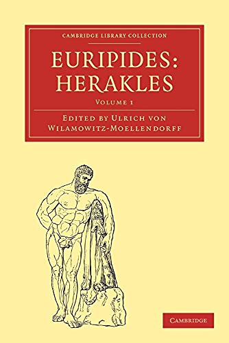 Imagen de archivo de Euripides, Herakles - Volume 1 (Cambridge Library Collection - Classics) a la venta por Revaluation Books