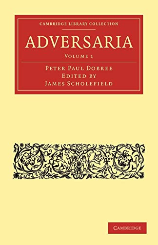 Beispielbild fr Adversaria - Volume 1 zum Verkauf von Ria Christie Collections