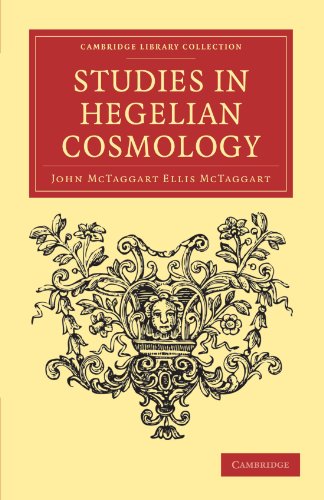 9781108037945: Studies In Hegelian Cosmology (Cambridge Library Collection - Philosophy)