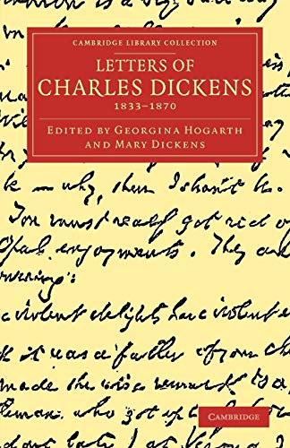 Stock image for Letters of Charles Dickens: 1833-1870 for sale by THE SAINT BOOKSTORE