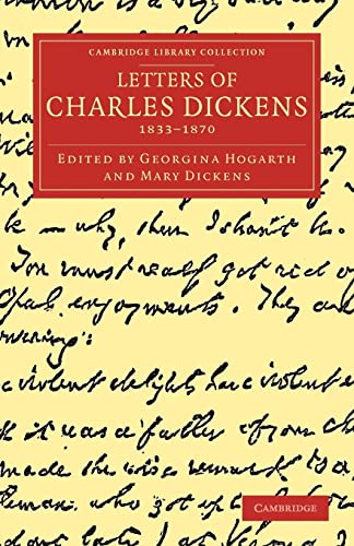 9781108040044: Letters of Charles Dickens: 1833–1870 (Cambridge Library Collection - Literary Studies)