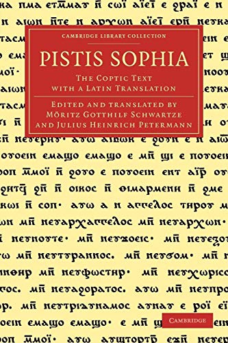 Beispielbild fr Pistis Sophia: The Coptic Text with a Latin Translation zum Verkauf von Blackwell's