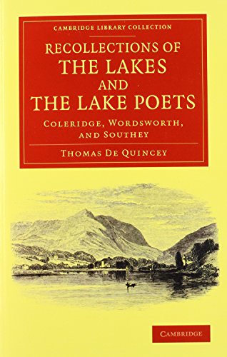 9781108066778: Recollections of the Lakes and the Lake Poets: Coleridge, Wordsworth, And Southey (Cambridge Library Collection - Literary Studies)