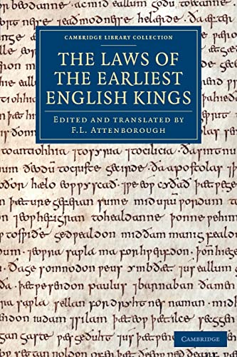 9781108084840: The Laws of the Earliest English Kings