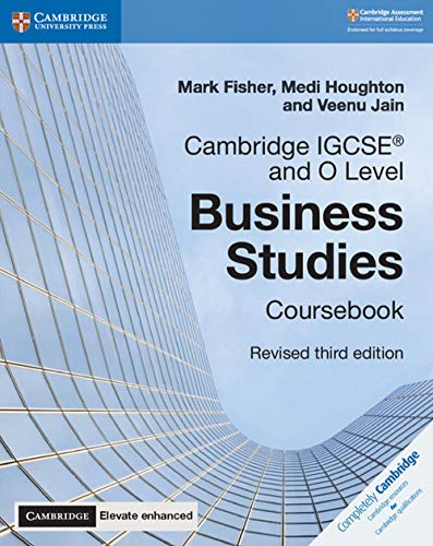 Stock image for Cambridge IGCSE and O Level Business Studies Revised Coursebook with Cambridge Elevate Enhanced Edition (2 Years) (Cambridge International IGCSE) for sale by AMM Books