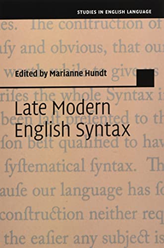 Stock image for Late Modern English Syntax (Studies in English Language) for sale by Book Deals