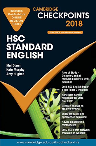 Stock image for Cambridge Checkpoints HSC Standard English 2018 and Quiz Me More for sale by Reuseabook