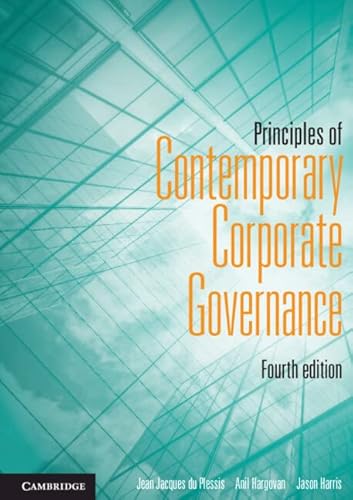 Beispielbild fr Principles of Contemporary Corporate Governance zum Verkauf von Buchpark