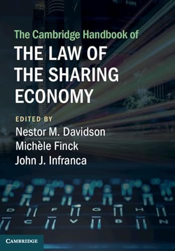 Stock image for The Cambridge Handbook of the Law of the Sharing Economy (Cambridge Law Handbooks) for sale by Prior Books Ltd