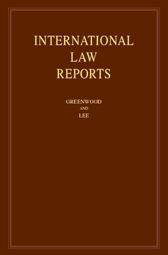 Beispielbild fr International Law Reports: Volume 175 zum Verkauf von Buchpark