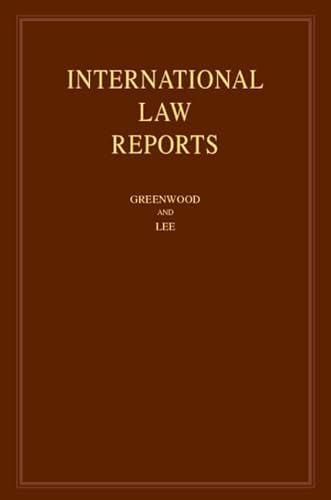 Stock image for International Law Reports: Volume 176 (International Law Reports, Series Number 176) for sale by Cambridge Rare Books