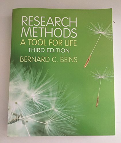 Imagen de archivo de Research Methods: A Tool for Life a la venta por SecondSale