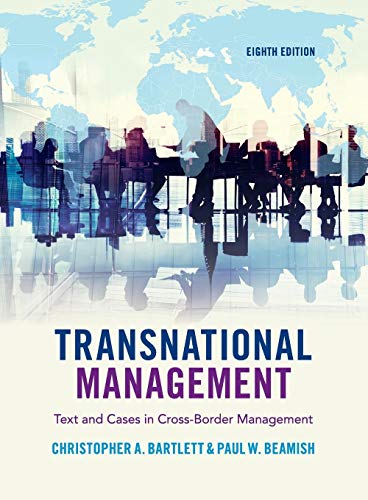Beispielbild fr Transnational Management: Text and Cases in Cross-Border Management zum Verkauf von medimops