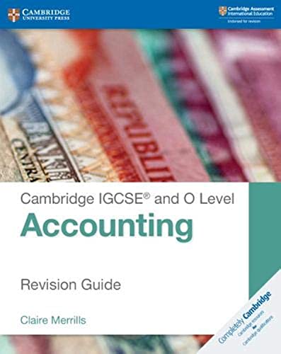 9781108436991: Cambridge IGCSE and O Level Accounting Revision Guide (Cambridge International IGCSE)