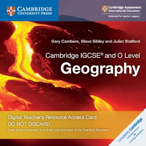 Imagen de archivo de Cambridge IGCSE and O Level Geography Cambridge Elevate Teacher's Resource Access Card (Cambridge International IGCSE) a la venta por Brook Bookstore