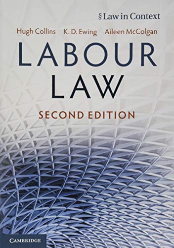 Beispielbild fr Labour Law (Law in Context) zum Verkauf von AwesomeBooks