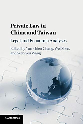 Imagen de archivo de Private Law in China and Taiwan: Legal and Economic Analyses a la venta por Revaluation Books