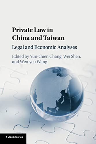 Stock image for Private Law in China and Taiwan: Legal and Economic Analyses for sale by Revaluation Books