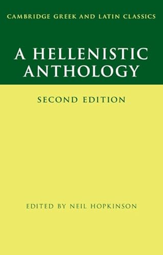 Beispielbild fr A Hellenistic Anthology zum Verkauf von Blackwell's