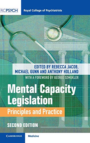 Imagen de archivo de Mental Capacity Legislation: Principles and Practice a la venta por Books Unplugged