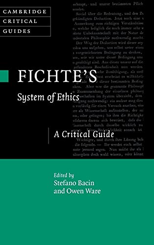 Stock image for FICHTE'S SYSTEM OF ETHICS for sale by Black Swan Books, Inc.