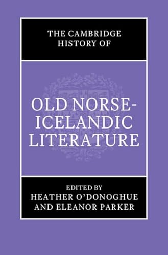 Beispielbild fr The Cambridge History of Old Norse-Icelandic Literature zum Verkauf von Blackwell's