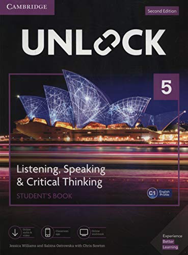 Imagen de archivo de Unlock Level 5 Listening, Speaking & Critical Thinking Student's Book, Mob App and Online Workbook w/ Downloadable Audio and Video a la venta por Tall Stories BA