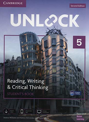 Stock image for Unlock Level 5 Reading, Writing, & Critical Thinking Student  s Book, Mob App and Online Workbook w/ Downloadable Video for sale by AwesomeBooks